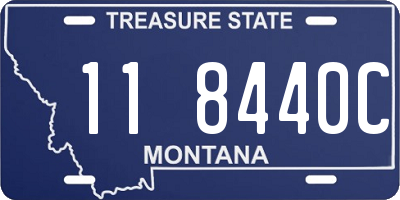 MT license plate 118440C