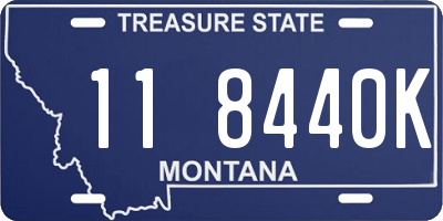 MT license plate 118440K