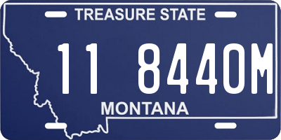 MT license plate 118440M