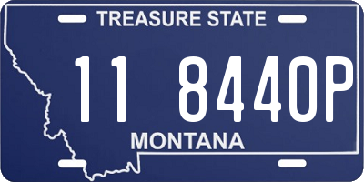 MT license plate 118440P