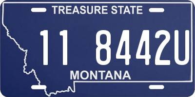 MT license plate 118442U