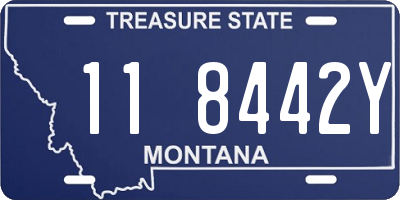 MT license plate 118442Y