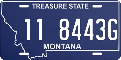 MT license plate 118443G
