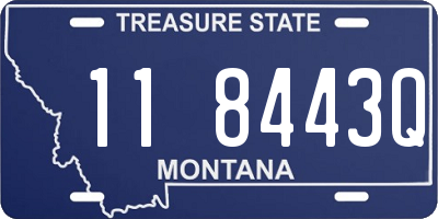 MT license plate 118443Q