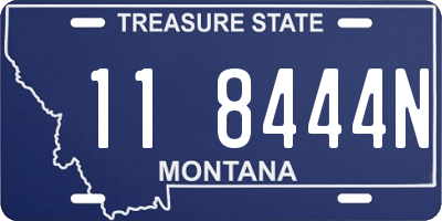 MT license plate 118444N