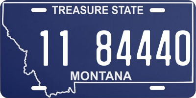MT license plate 118444O