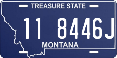 MT license plate 118446J