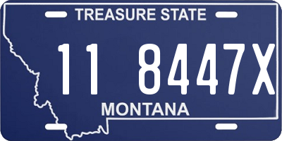 MT license plate 118447X