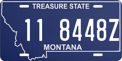 MT license plate 118448Z