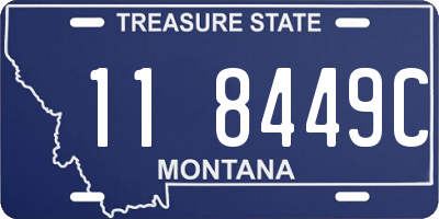 MT license plate 118449C