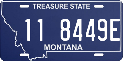 MT license plate 118449E