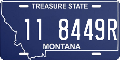 MT license plate 118449R