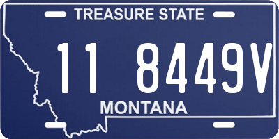 MT license plate 118449V