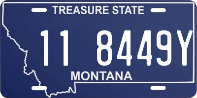 MT license plate 118449Y