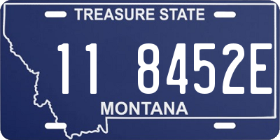 MT license plate 118452E