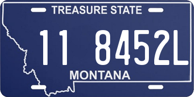 MT license plate 118452L