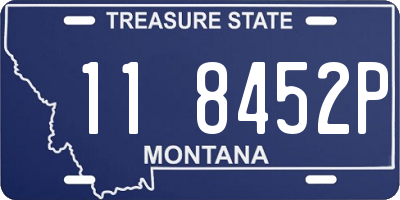 MT license plate 118452P