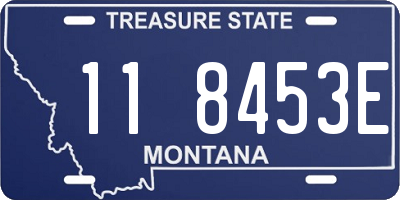 MT license plate 118453E