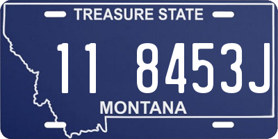 MT license plate 118453J