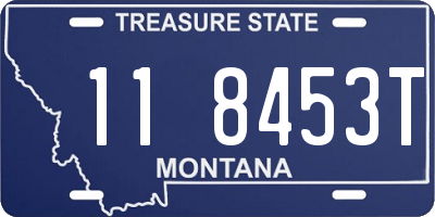MT license plate 118453T