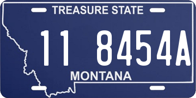MT license plate 118454A