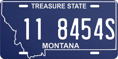 MT license plate 118454S