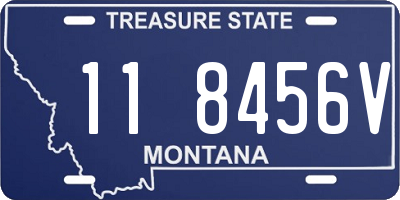 MT license plate 118456V