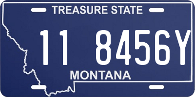 MT license plate 118456Y