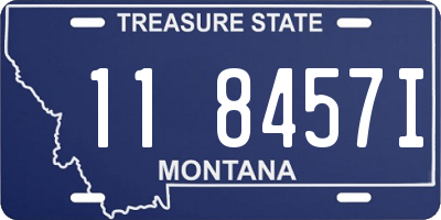 MT license plate 118457I
