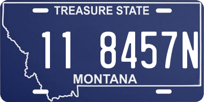 MT license plate 118457N