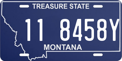 MT license plate 118458Y