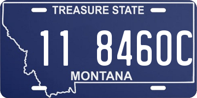 MT license plate 118460C
