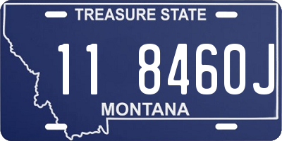 MT license plate 118460J