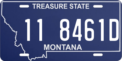 MT license plate 118461D