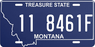MT license plate 118461F
