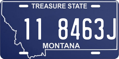 MT license plate 118463J