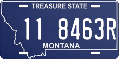 MT license plate 118463R