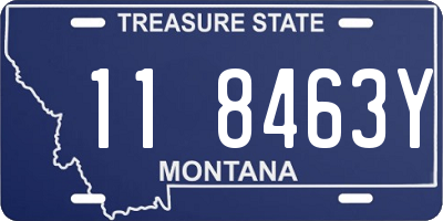 MT license plate 118463Y