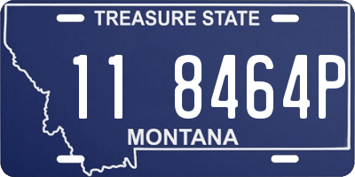 MT license plate 118464P