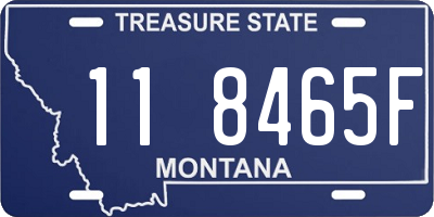 MT license plate 118465F