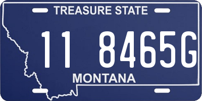 MT license plate 118465G