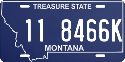 MT license plate 118466K