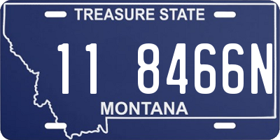 MT license plate 118466N