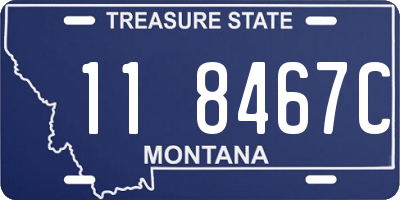 MT license plate 118467C