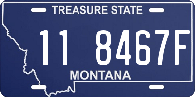 MT license plate 118467F