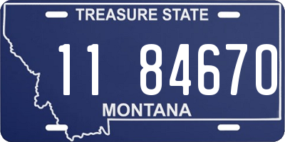 MT license plate 118467O