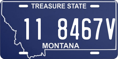 MT license plate 118467V