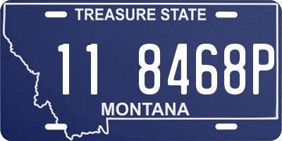 MT license plate 118468P