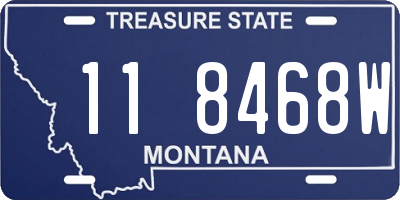 MT license plate 118468W
