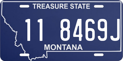 MT license plate 118469J